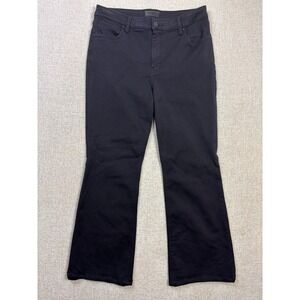 KUT from the Kloth Stella Fab Ab Flare Jeans Black High Rise Womens 12